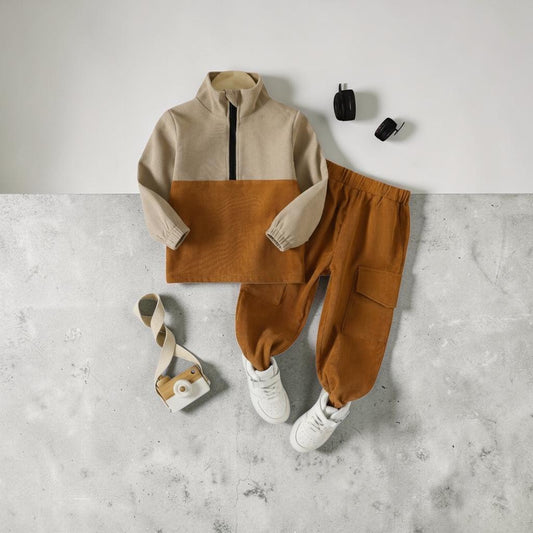 Kids 2 Piece Outfit β Long Sleeve Crew Neck