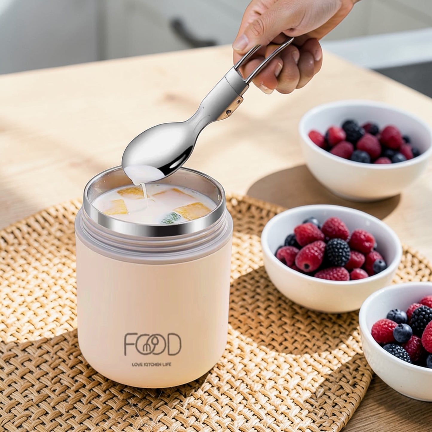 Premium Insulated Lunch Box – Stainless Steel Kids/Adult Lunch Box (460ml)