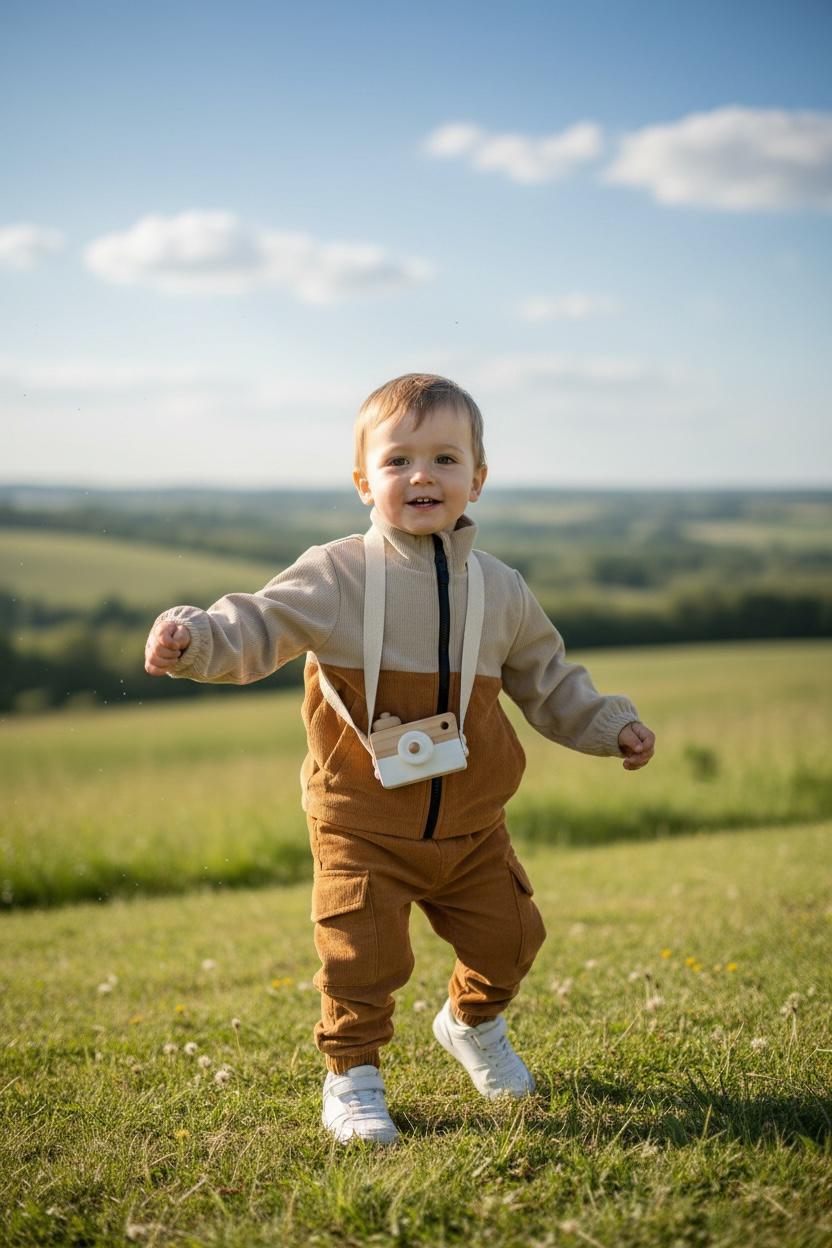 Kids 2 Piece Outfit – Long Sleeve Crew Neck