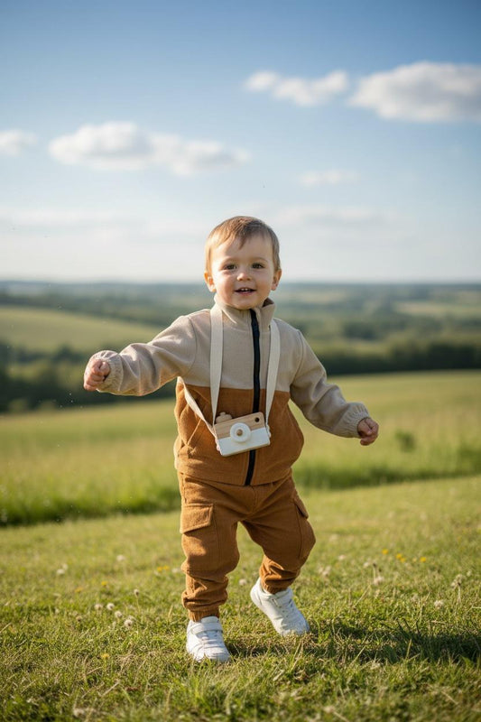 Kids 2 Piece Outfit – Long Sleeve Crew Neck