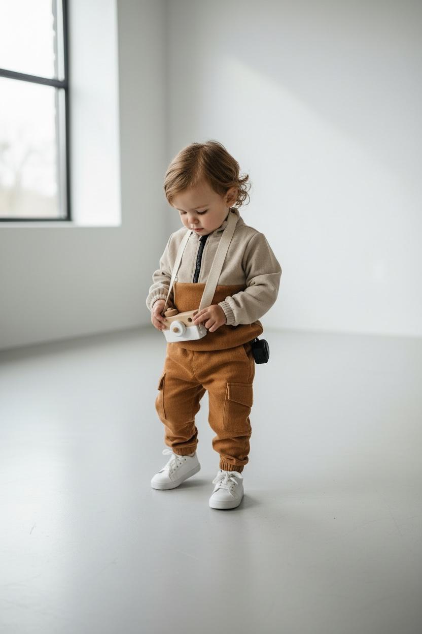 Kids 2 Piece Outfit – Long Sleeve Crew Neck