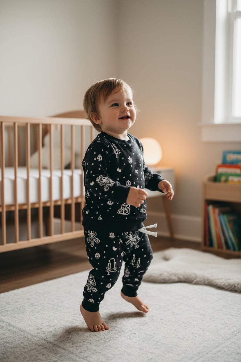 Toddler Boys 2-Piece Outfit – Long Sleeve Sweatshirt & Pants Set for Fall Winter
