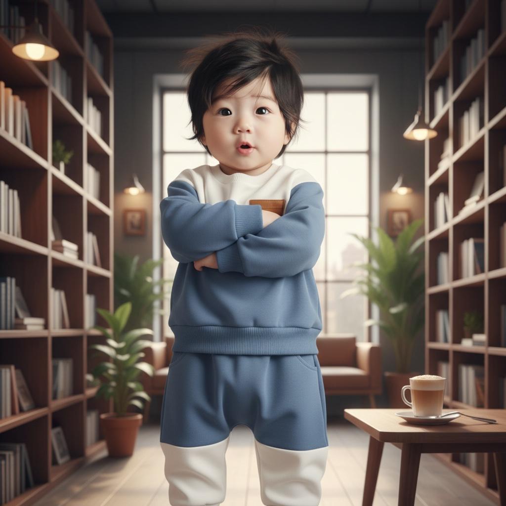 Kids Long Sleeve Top & Pants Set – Two-Tone Color block Outfit