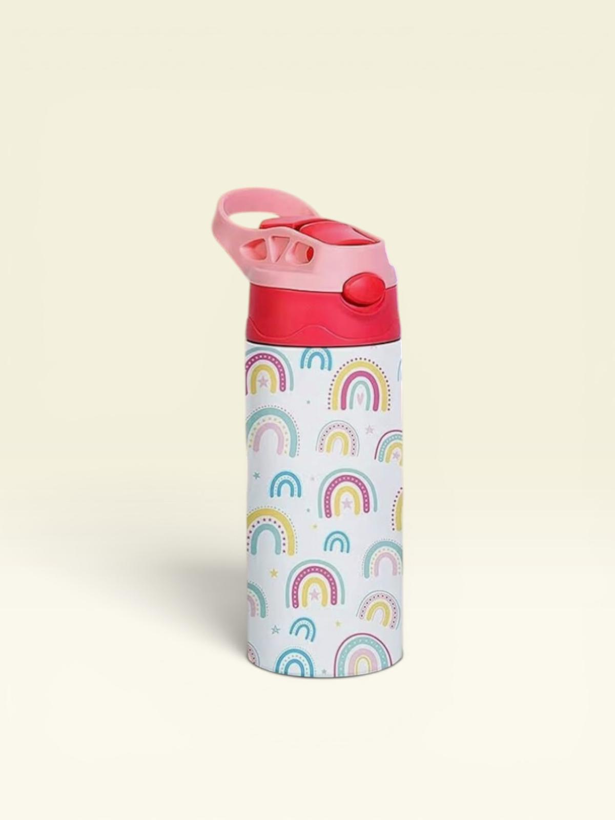 Kids 350ml Insulated SS Water Bottle – Leak Proof, BPA Free with Carry Handle