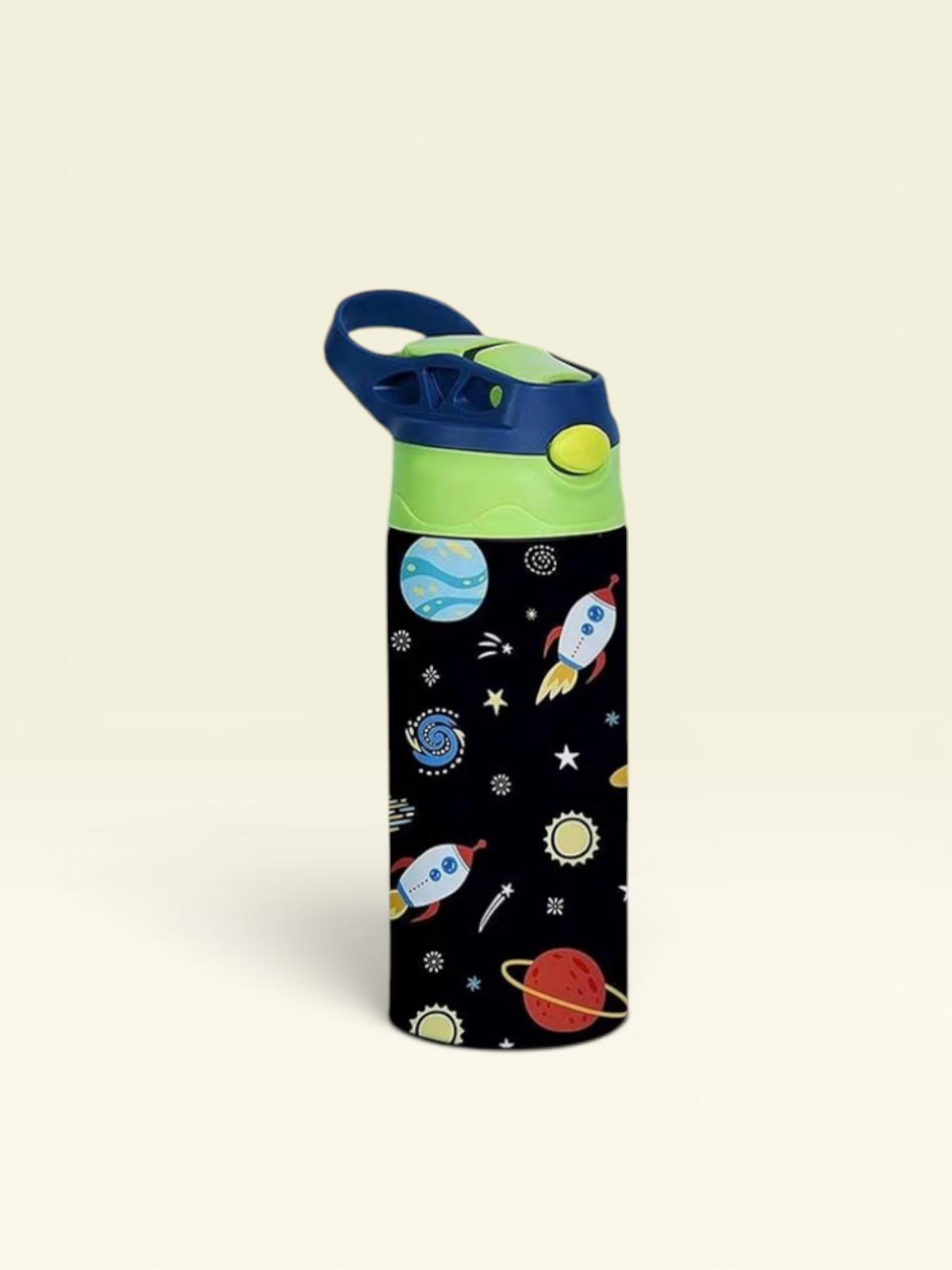 Kids 350ml Insulated SS Water Bottle – Leak Proof, BPA Free with Carry Handle