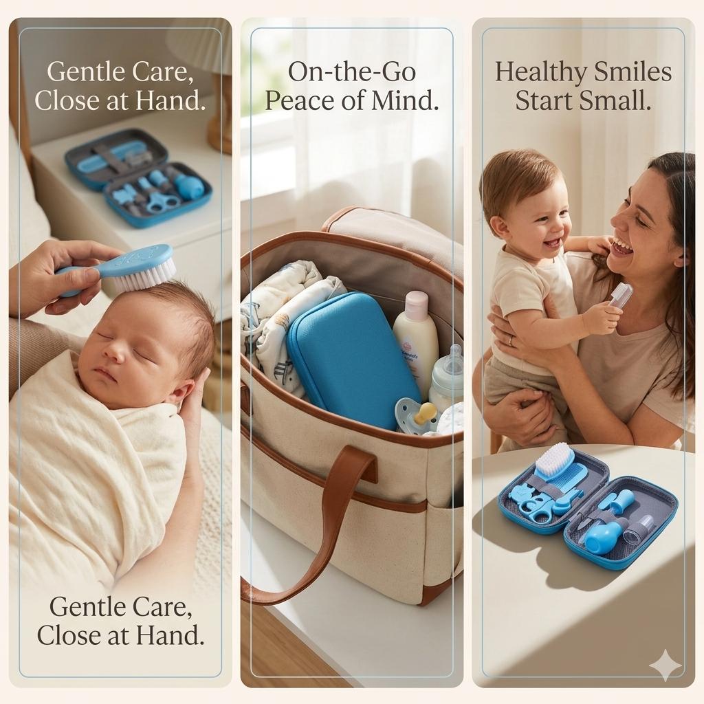 Baby Healthcare Grooming Kit - 8Pcs