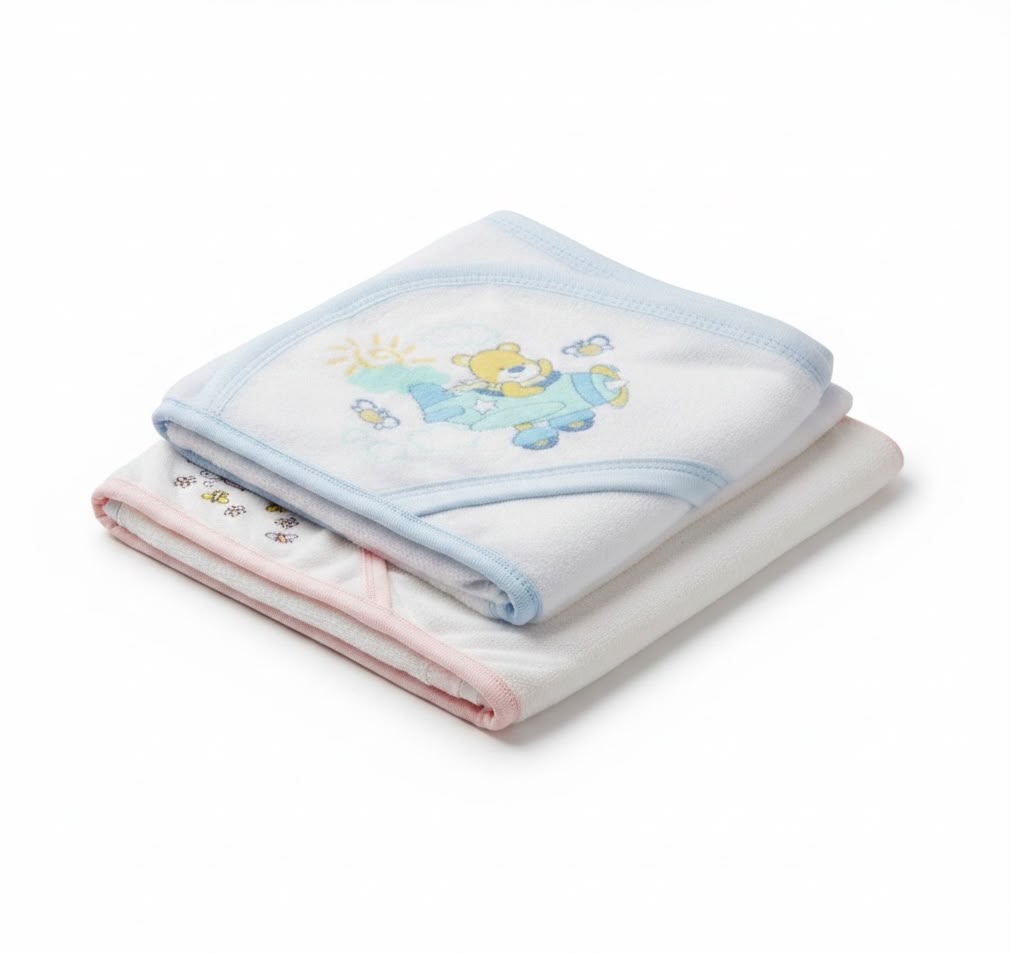 Baby Hooded Towel with Cute Animal Prints – Ultra Soft, Absorbent Bath Towel for Newborns, Infants & Toddlers