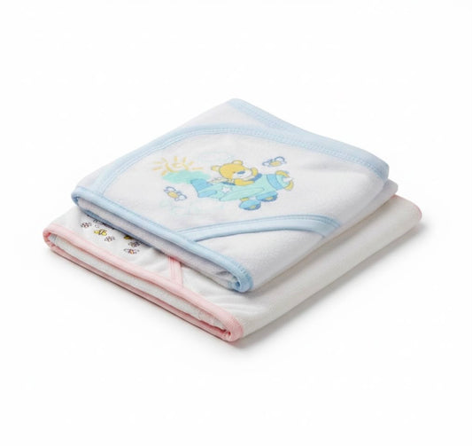 Baby Hooded Towel with Cute Animal Prints – Ultra Soft, Absorbent Bath Towel for Newborns, Infants & Toddlers