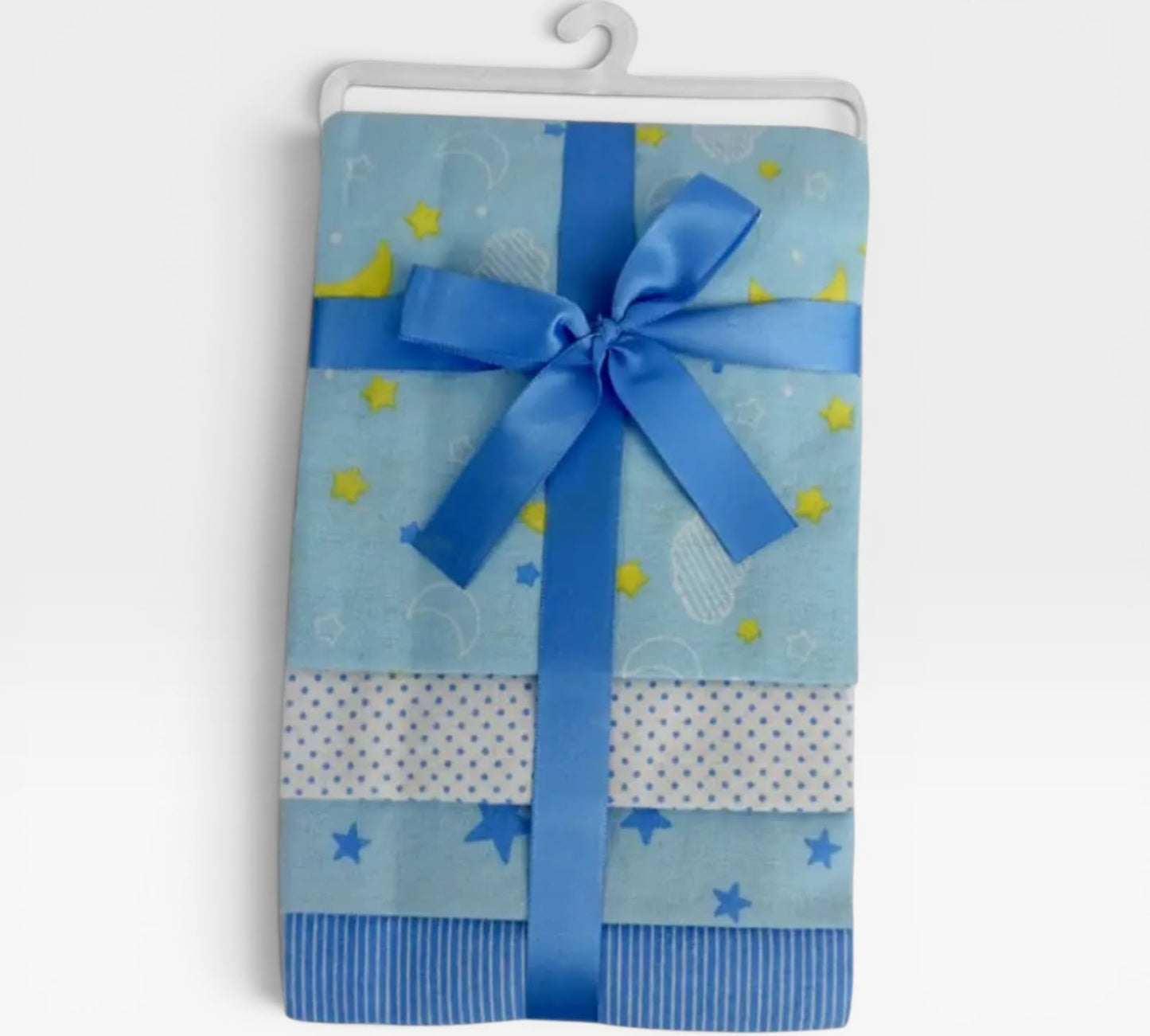 4-Pack 100% Cotton Flannel Receiving Blankets – Soft Baby Swaddle & Multi-Purpose